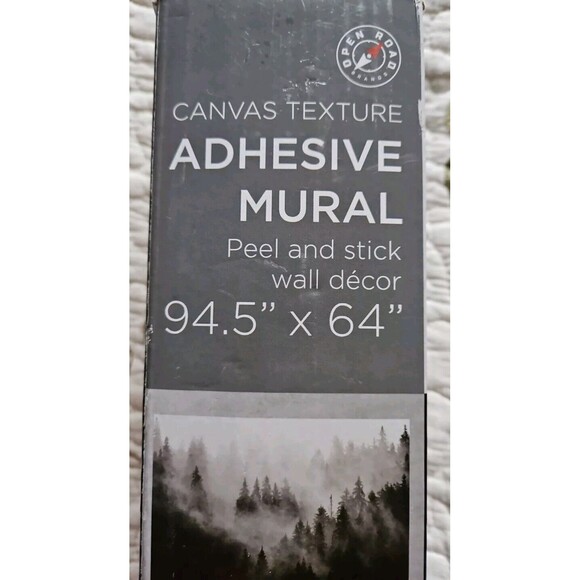 94.5” x 64” X-Large Self-Adhesive “MISTY FOREST“ Scene Wall Mural /Decor - Picture 2 of 4